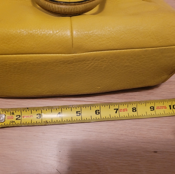 COACH Yellow Handbag Satchel - Picture 7 of 9